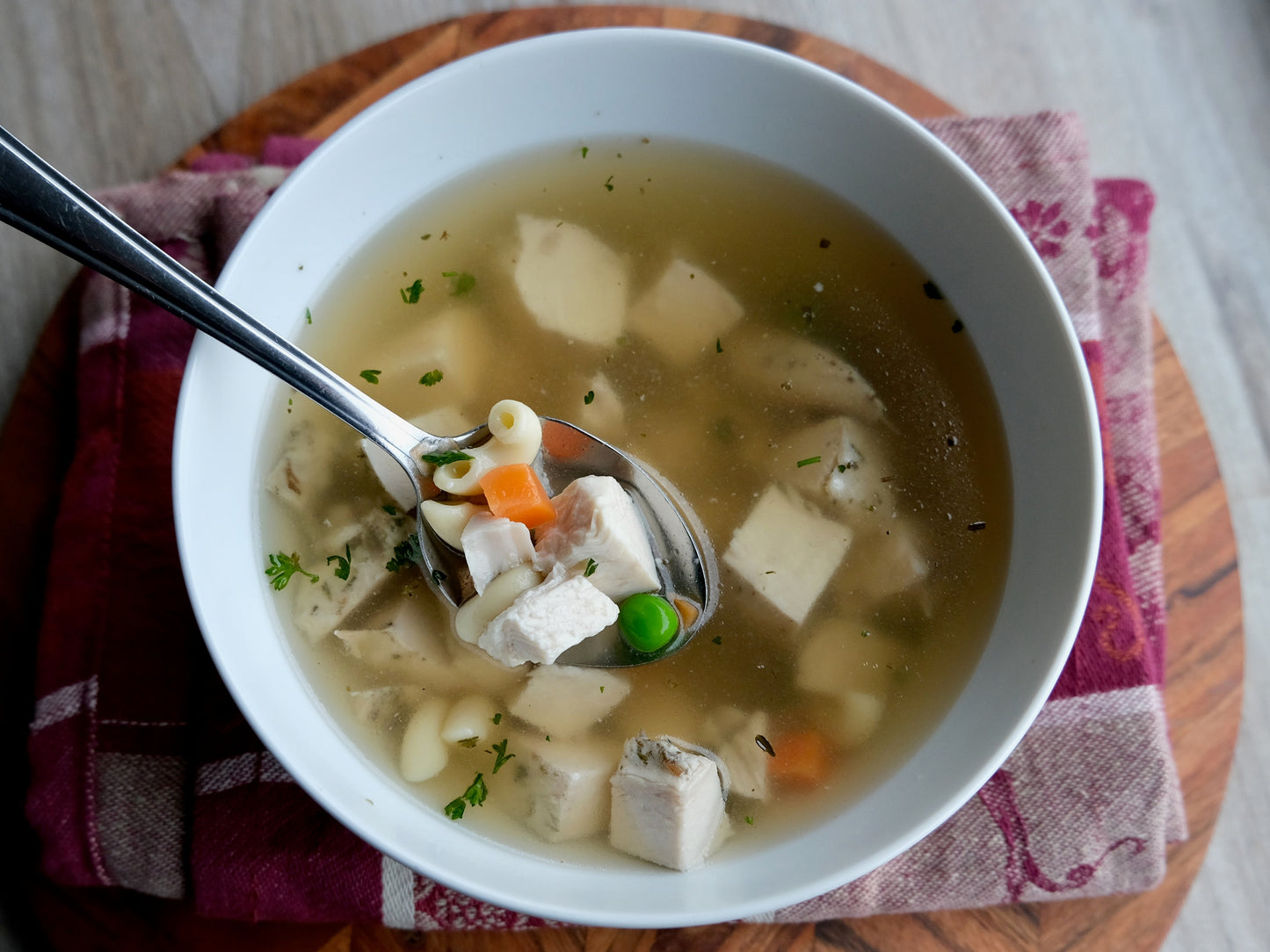 Soupe de nouilles au poulet (poitrine)
