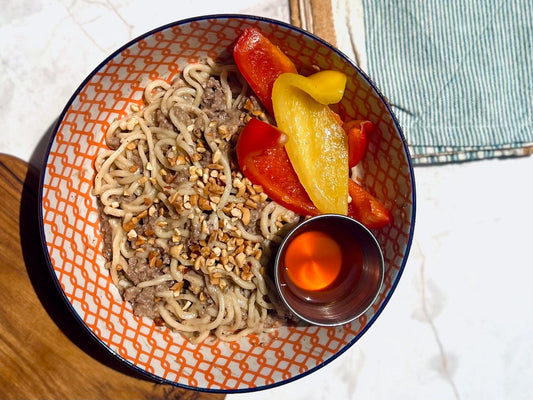 Poulet Dan Dan, Nouilles Ramen à l'huile de chili
