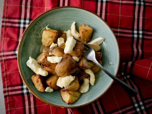 Oven Roasted Potato Poutine with 'St. Albert's' Cheese Curds & House Made Gravy