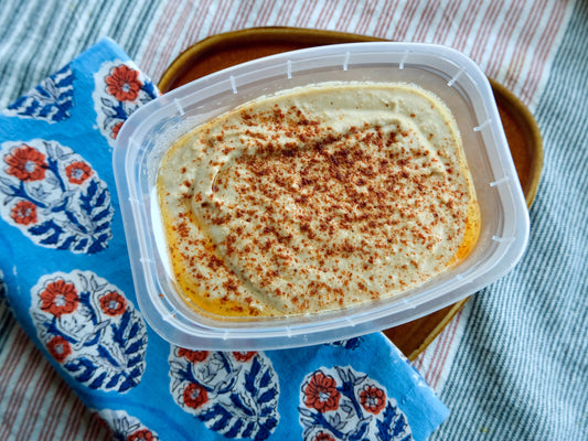 Houmous bio aux pois chiches et à l'ail